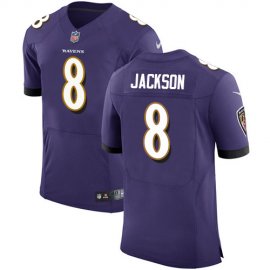 Nike Baltimore Ravens #8 Lamar Jackson Purple Team Color Mens Stitched NFL Vapor Untouchable Elite Jersey