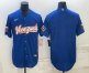 Mens Venezuela Baseball Blank 2023 Royal World Classic Stitched Jersey