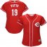 Cincinnati Reds #19 Joey Votto Red Alternate Womens Stitched MLB Jersey