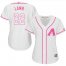 Arizona Diamondbacks #22 Jake Lamb White/Pink Fashion Womens Stitched MLB Jersey