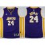 Youth Los Angeles Lakers #24 Kobe Bryant Purple Stitched NBA Jersey