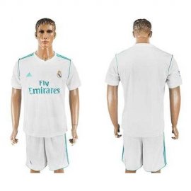Real Madrid Blank White Home Soccer Club Jersey