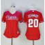 Philadelphia Phillies #20 Mike Schmidt Red Womens Alternate Stitched MLB Jersey