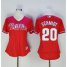 Philadelphia Phillies #20 Mike Schmidt Red Womens Alternate Stitched MLB Jersey
