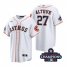 Astros 27 Jose Altuve White 2022 World Series Champions Cool Base Jersey