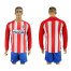 Atletico Madrid Blank Home Long Sleeves Soccer Club Jersey