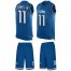 Nike Detroit Lions #11 Marvin Jones Jr Blue Team Color Mens Stitched NFL Limited Tank Top Suit Jersey