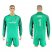 Atletico Madrid #1 Moya Green Goalkeeper Long Sleeves Soccer Club Jersey