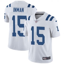 Nike Indianapolis Colts #15 Dontrelle Inman White Mens Stitched NFL Vapor Untouchable Limited Jersey