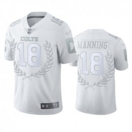 Indianapolis Colts #18 Peyton Manning Men”s Nike Platinum NFL MVP Limited Edition Jersey