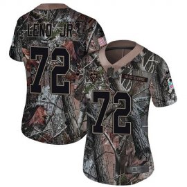 Nike Chicago Bears #72 Charles Leno Jr Camo Womens Stitched NFL Limited Rush Realtree Jersey