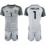 Argentina #1 Caballero Grey Goalkeeper Soccer Country Jersey
