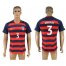 USA #3 Gonzalez Away Soccer Country Jersey
