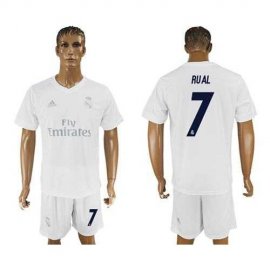 Real Madrid #7 Rual Marine Environmental Protection Home Soccer Club Jersey
