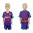 Barcelona Blank Home Kid Soccer Club Jersey