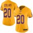 Nike Washington Football Team #20 Landon Collins Gold Womens Stitched NFL Limited Rush Jersey
