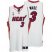 Dwyane Wade 3 White Authentic Miami Heat Jersey Cheap
