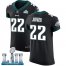 Nike Philadelphia Eagles #22 Sidney Jones Black Alternate Super Bowl LII Mens Stitched NFL Vapor Untouchable Elite Jersey