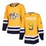 Adidas Nashville Predators #9 Filip Forsberg Yellow Home Authentic Drift Fashion Stitched NHL Jersey