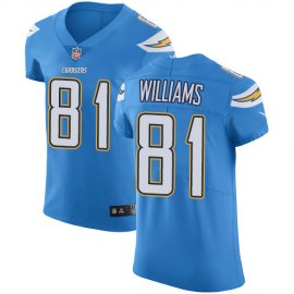 Nike Los Angeles Chargers #81 Mike Williams Electric Blue Alternate Mens Stitched NFL Vapor Untouchable Elite Jersey