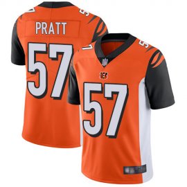Nike Cincinnati Bengals #57 Germaine Pratt Orange Alternate Mens Stitched NFL Vapor Untouchable Limited Jersey