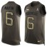 Nike Denver Broncos #6 Sam Martin Green Mens Stitched NFL Limited Salute To Service Tank Top Jersey