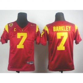 Kids USC Trojans 7 Matt Barkley Red Pac-12 C Patch College Football NCAA Jersey