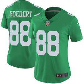 Nike Philadelphia Eagles #88 Dallas Goedert Green Womens Stitched NFL Limited Rush Jersey