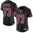 Nike Arizona Cardinals #73 Max Garcia Black Womens Stitched NFL Limited Rush Jersey