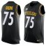 Nike Pittsburgh Steelers #75 Joe Greene Black Team Color Mens Stitched NFL Limited Tank Top Jersey