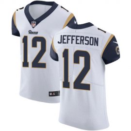 Nike Los Angeles Rams #12 Van Jefferson White Mens Stitched NFL New Elite Jersey