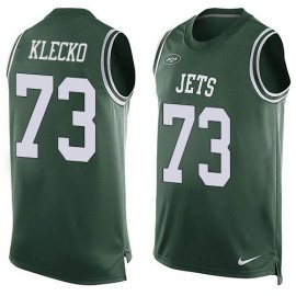 Nike New York Jets #73 Joe Klecko Green Team Color Mens Stitched NFL Limited Tank Top Jersey