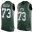 Nike New York Jets #73 Joe Klecko Green Team Color Mens Stitched NFL Limited Tank Top Jersey