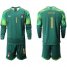Italy #1 Buffon Army Green Long Sleeves Goalkeeper Soccer Country Jersey