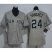 New York Yankees #24 Gary Sanchez Grey Womens Road Stitched MLB Jersey