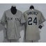 New York Yankees #24 Gary Sanchez Grey Womens Road Stitched MLB Jersey