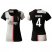 Womens Juventus #4 Benatia Home Soccer Club Jersey