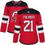 Adidas New Jersey Devils #21 Kyle Palmieri Red Home Authentic Womens Stitched NHL Jersey