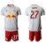 Red Bull #27 Davis White Home Soccer Club Jersey