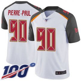Nike Tampa Bay Buccaneers #90 Jason Pierre-Paul White Mens Stitched NFL 100th Season Vapor Limited Jersey