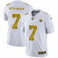 Pittsburgh Steelers #7 Ben Roethlisberger Mens Nike Flocked Leopard Print Vapor Limited NFL Jersey White