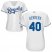 Kansas City Royals #40 Kelvin Herrera White Home Womens Stitched MLB Jersey