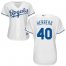 Kansas City Royals #40 Kelvin Herrera White Home Womens Stitched MLB Jersey
