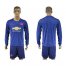 Manchester United Blank Away Long Sleeves Soccer Club Jersey