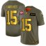Kansas City Chiefs #15 Patrick Mahomes NFL Mens Nike Olive Gold 2019 Salute to Service Limited Jersey