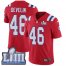Nike New England Patriots #46 James Develin Red Alternate Super Bowl LIII Bound Mens Stitched NFL Vapor Untouchable Limited Jersey