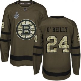 Adidas Boston Bruins #24 Terry OReilly Green Salute to Service Stanley Cup Final Bound Stitched NHL Jersey