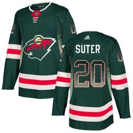 Adidas Minnesota Wild #20 Ryan Suter Green Home Authentic Drift Fashion Stitched NHL Jersey