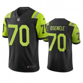 New York New York Jets #70 Kelechi Osemele Black Green Vapor Limited City Edition NFL Jersey