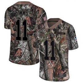 Nike New York Giants #11 Phil Simms Camo Mens Stitched NFL Limited Rush Realtree Jersey